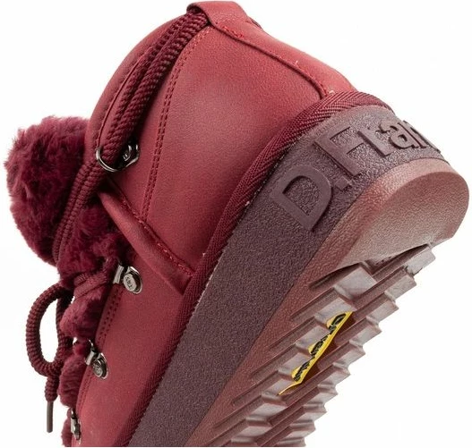 Çizme dimri për femra D.Franklin, burgundy