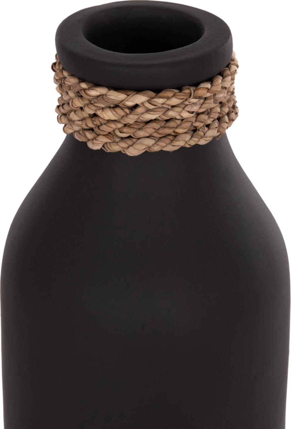 Vazo dekorative tavoline CAMMER, terrakotë e zezë, FH4687.01M, 13x34cm