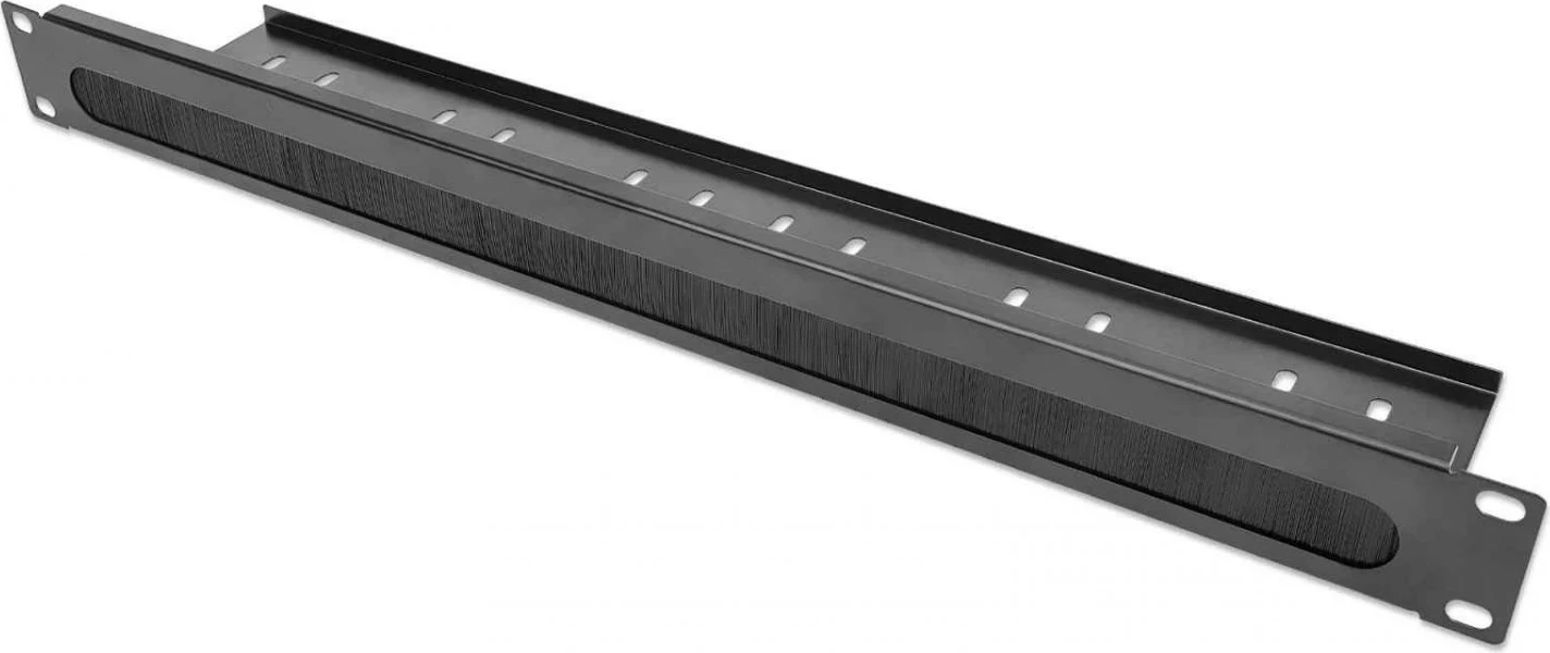 Paneli me vendosje për menaxhimin e kabllove Intellinet 715812, 1U, i zi, set prej 2 copë