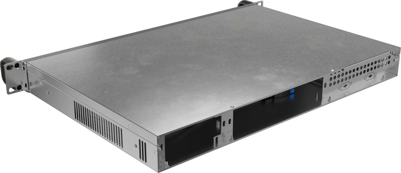 Kasë serveri RACK 1U Lanberg SC01-3001-10B Mini-ITX, 19", 4x40mm PWM, 1 PCI, FLEX PSU, 2x USB 3.0, 300mm e zezë