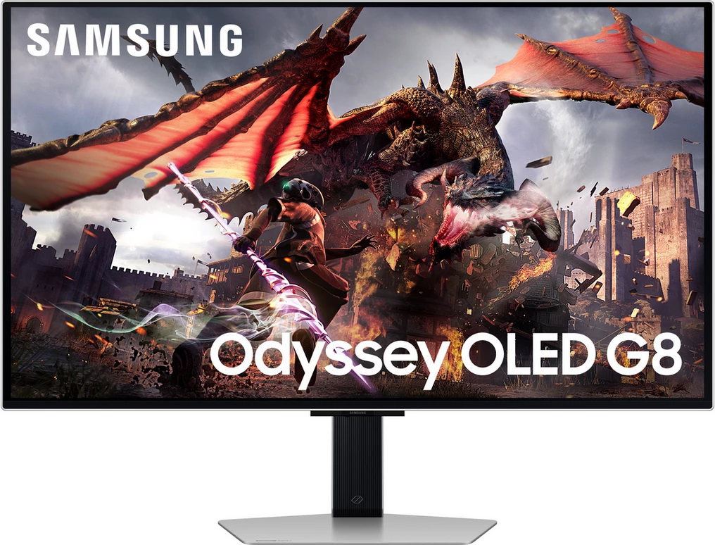 Monitor, Samsung, Odyssey OLED G8 LS32DG802SUXDU, 32", e zezë