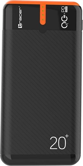 Power bank Tracer EnerGen 20000 mAh, e zezë, portokalli