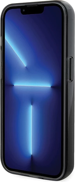 Mbështjellës Karl Lagerfeld KLHMP13LHMRSKCK për iPhone 13 Pro 6.1", me unazë Ring Stand, MagSafe, zi