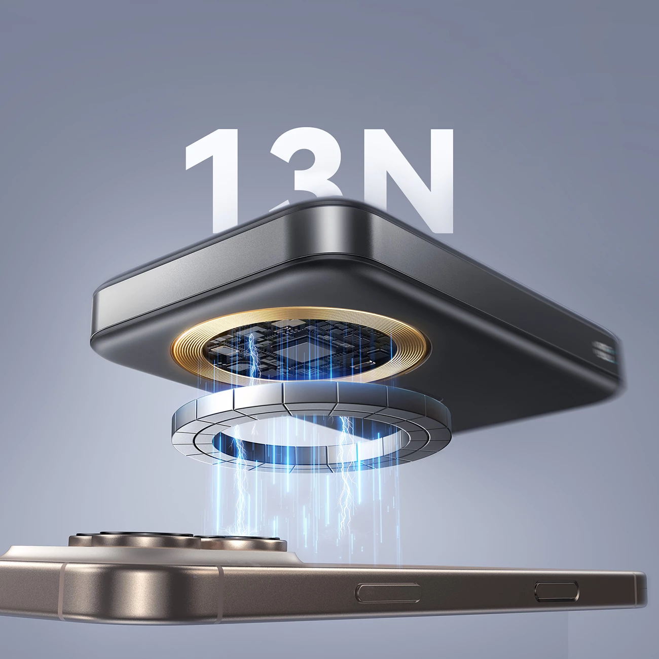 Powerbank Joyroom JR-PBM12, 10000mAh, 22.5W, MagSafe, Qi2, me ring base, e zezë