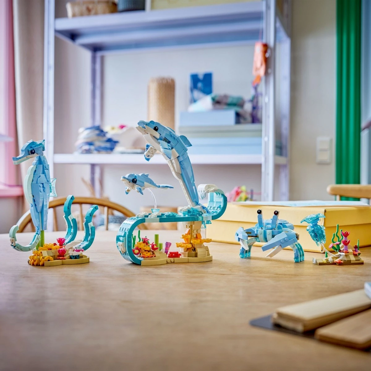 Set blloqe ndërtimi, LEGO, Creator 3-in-1 31385 Beautiful Dolphins, 542 copa, 9+