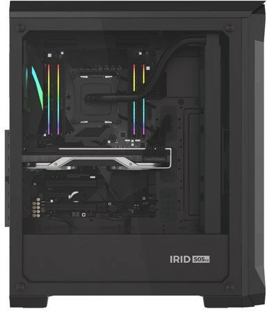 Kasë Genesis Irid 505 V2, Midi Tower, ATX/Micro ATX/Mini ITX, e zezë