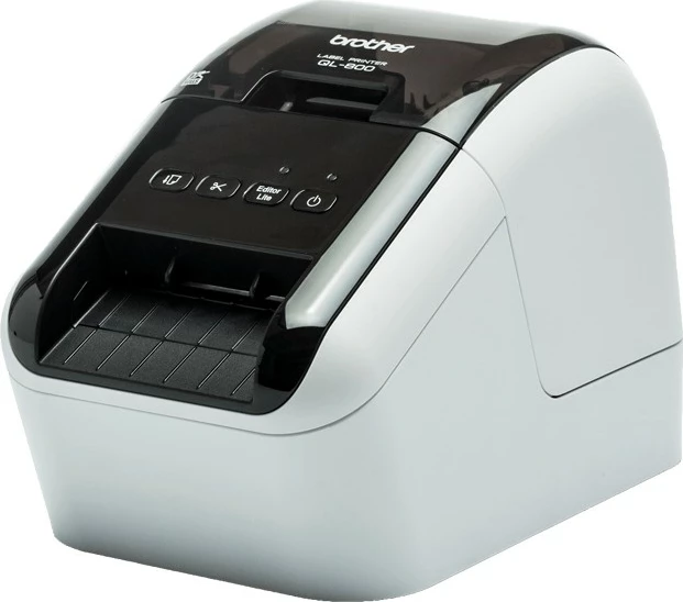 Printer etiketash Brother QL-800, 300x600 DPI, lidhje me kabllo, zi/gri