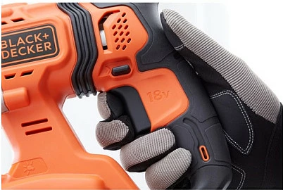 Çekiç elektrik Black & Decker BCD900E2K-QW, 18V, 2.5Ah, SDS Plus, me valixhe, portokalli/zezë