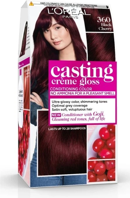 Ngjyrë për flokë Loreal Casting, 360 Black Cherry 48 ml