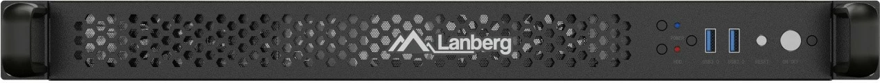 Kasë serveri RACK 1U Lanberg SC01-3001-10B Mini-ITX, 19", 4x40mm PWM, 1 PCI, FLEX PSU, 2x USB 3.0, 300mm e zezë