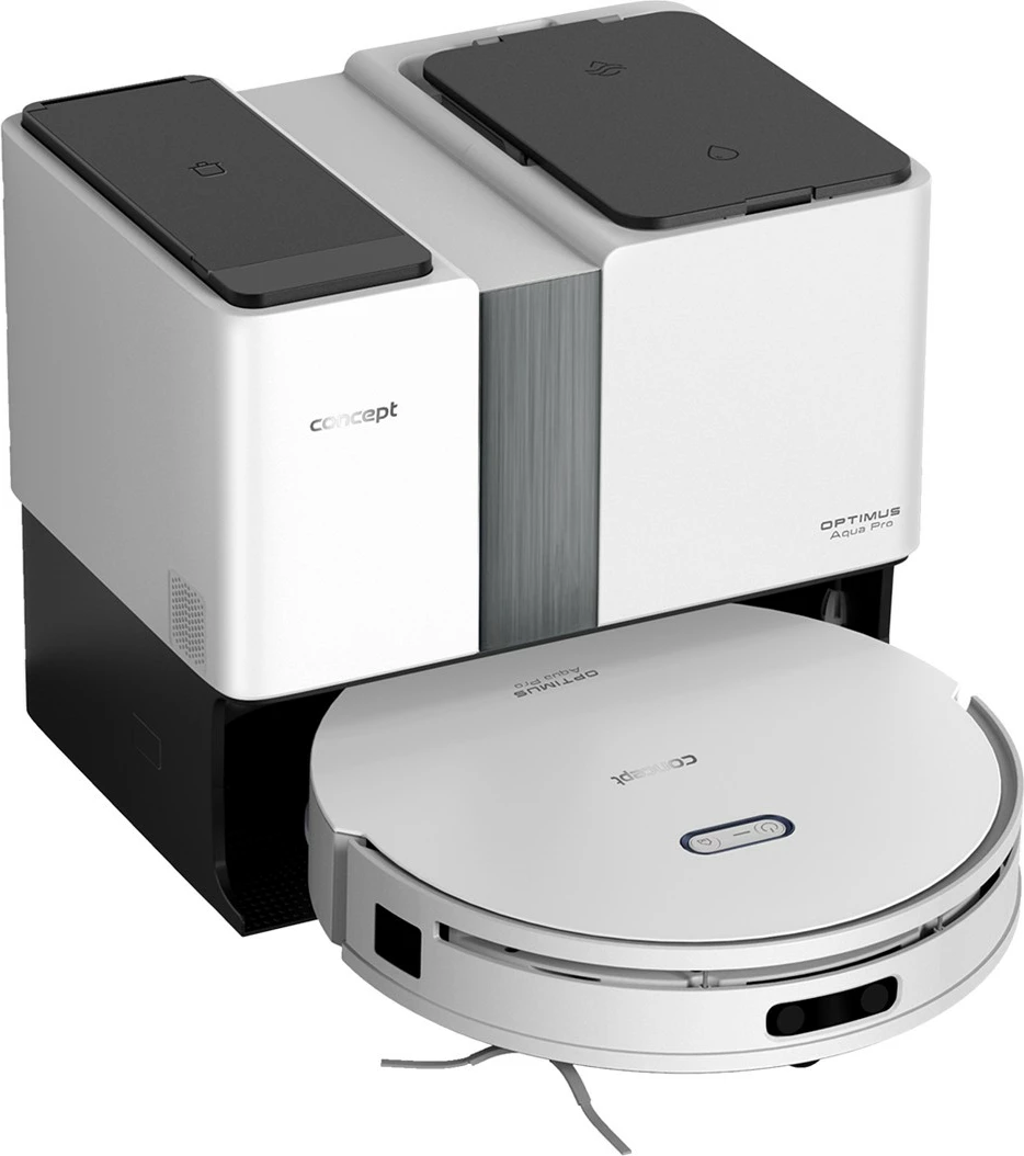 Robot fshesë-mop 2-në-1 Concept VR4050, 5000 Pa, bateri 270 min, rezervuar 300 ml, laser 3D, i bardhë