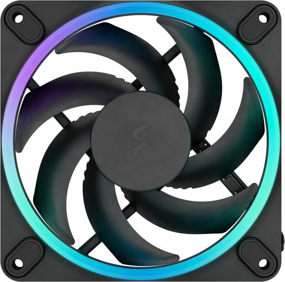 Set ventilatorë kasë Fractal Design Momentum 12 RGB, 120mm, 3 copë, zi