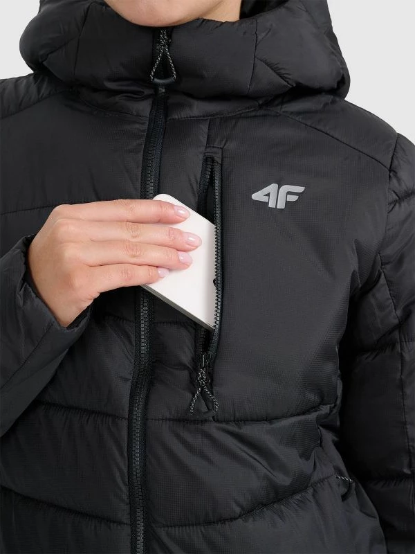 Jakne trekking për femra 4f, gri