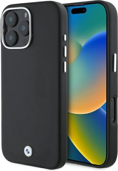 Mbështjellës BMW Sign Full Wrapped Metal MagSafe për iPhone 16 Pro, Zi