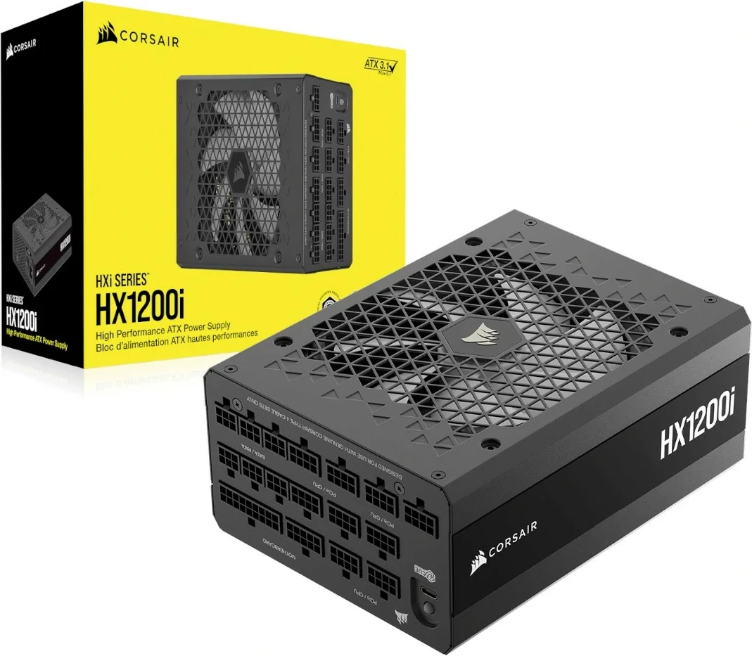 Kasë furnizimi Corsair HX1200i, 1200W, 80 PLUS Platinum, Modular, E zezë