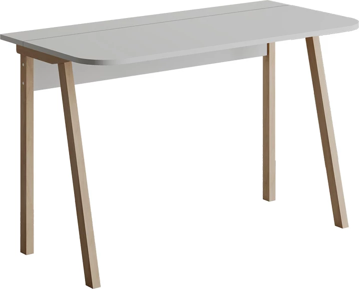 Tryezë pune Malia, ngjyrë e bardhë-natyrale, 120x60.5x75cm