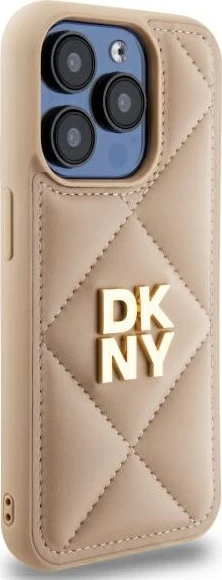 Mbështjellës DKNY për iPhone 15 Pro, Bezhe