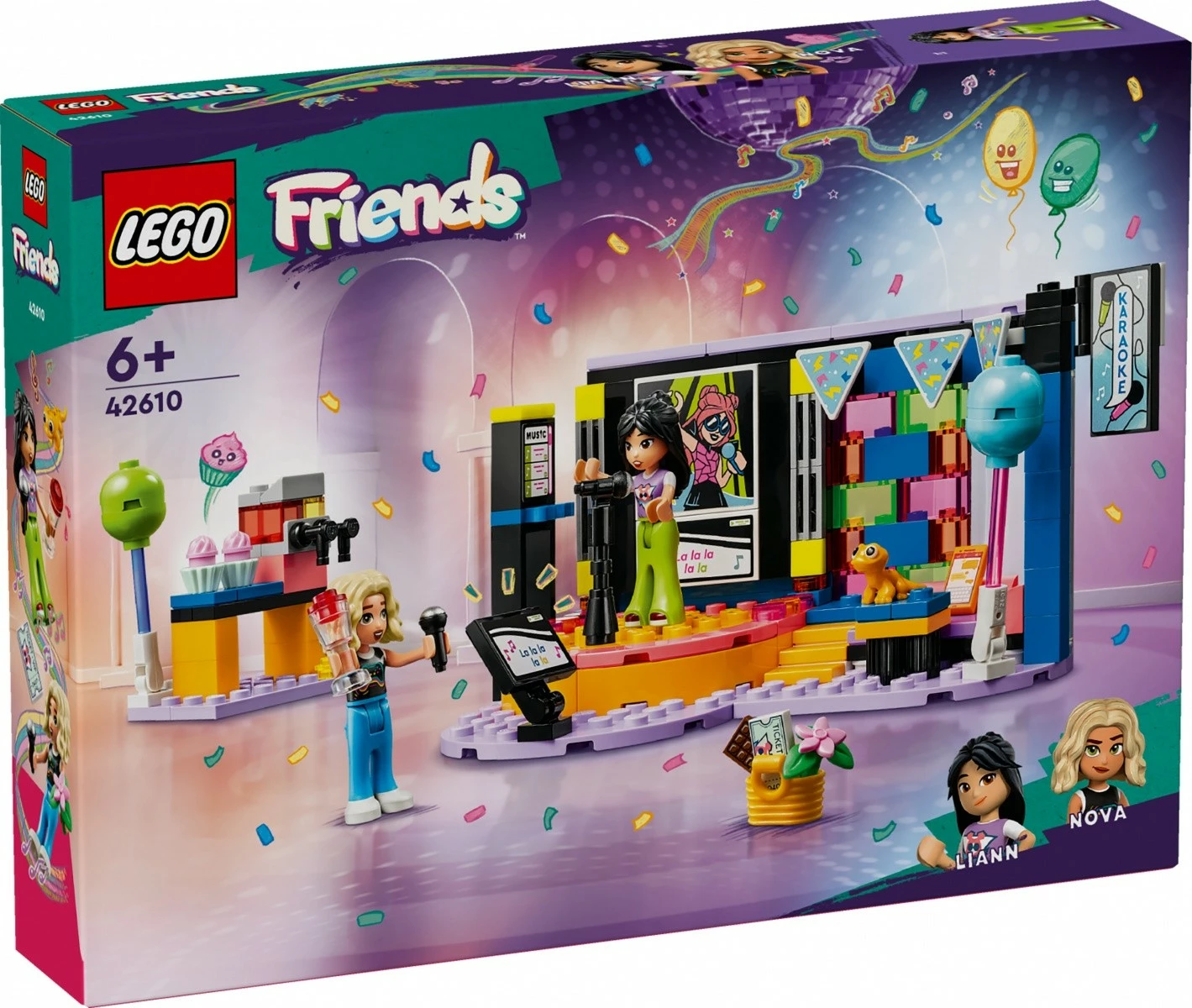 Set ndërtimi LEGO Friends 42610 Impreza me Karaoke, 196 pjesë, shumëngjyrëshe