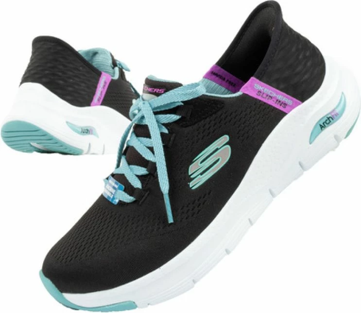 Atlete femra Skechers, të zeza