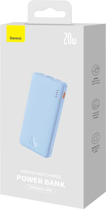 Powerbank Baseus Airpow 10000mAh 20W, kaltër