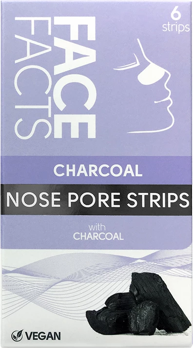 Face Facts Charcoal Nose Pore Strips - 6 Strips