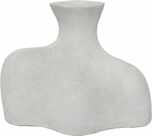 Vazo DANEET, alumin, e bardhë, 24x13x18 cm