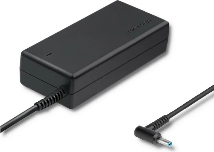Adapter rryme Qoltec për HP Compaq, 90W, 19.5V, 4.62A, 4.5*3.0+pin, i zi