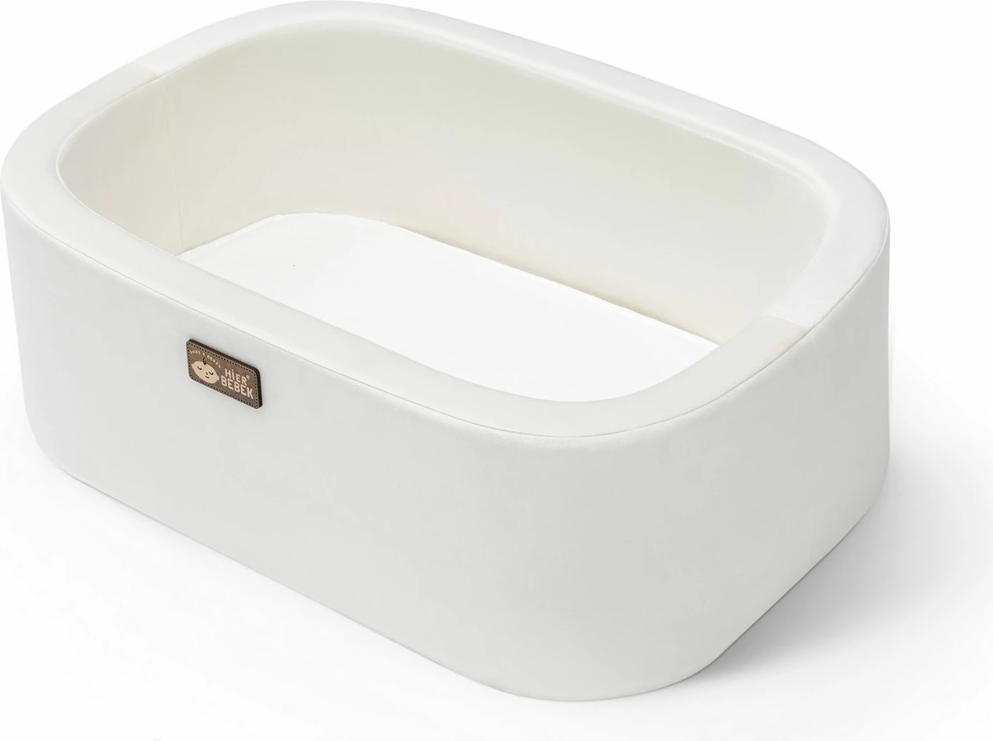 Djep metalik Hanah Home, ngjyrë e bardhë dhe e zezë