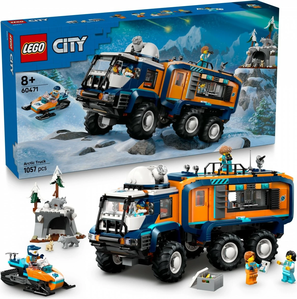 Set ndërtimi LEGO City Arctic Explorer Laboratory Truck 60471, 1064 pjesë, plastikë