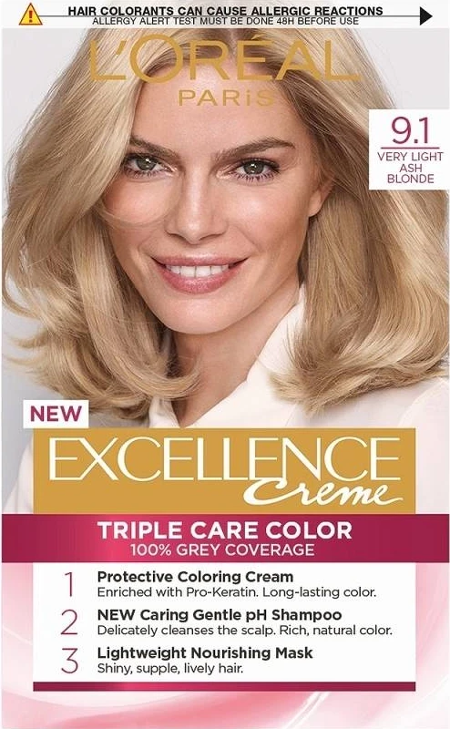Ngjyrë për flokë Loreal Exellence no. 9.1,