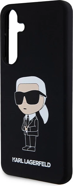 Mbështjellës Karl Lagerfeld Silicone Ikonik për Samsung Galaxy S24+, i zi