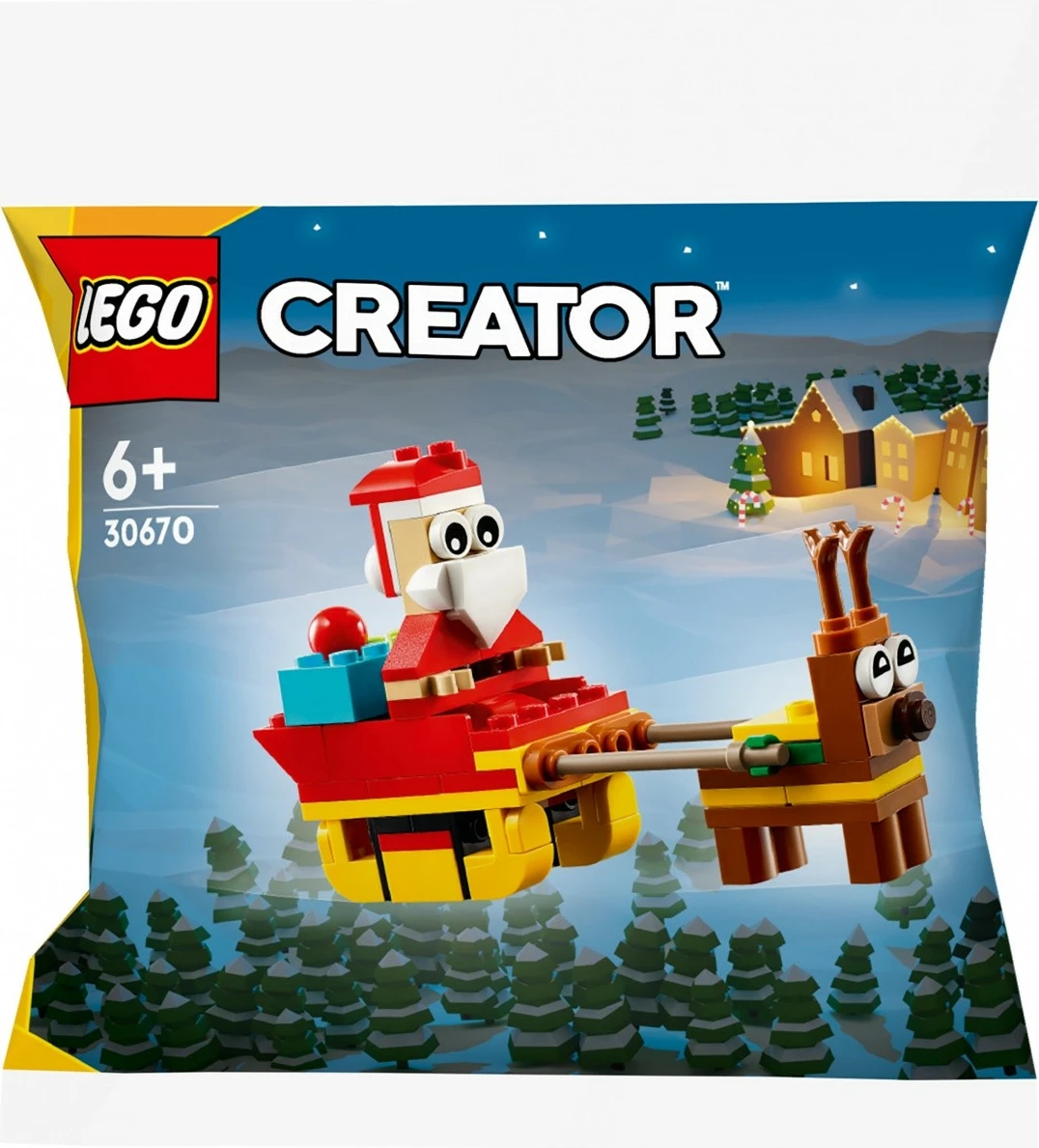 Set lodrash LEGO Creator 30670 Santa's Sleigh Ride, 73 pjesë, plastikë