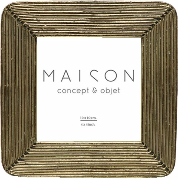 Kornizë fotoje Renatus, polirezine, ngjyrë ari, 16x2x16 cm