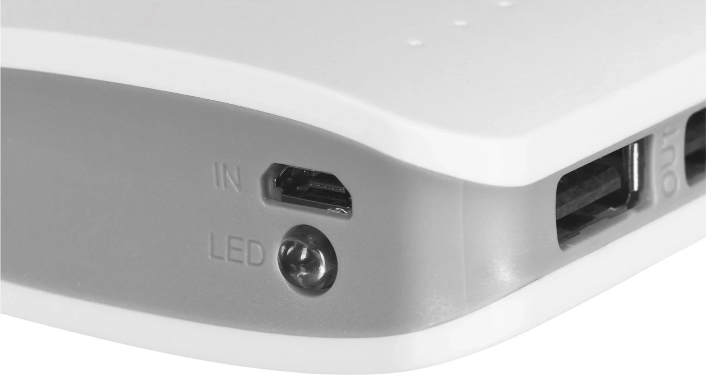 Power Bank Esperanza EMP106WE Radium, 8000 mAh, e bardhë