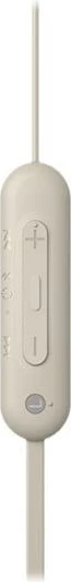 Kufje Sony WI-C100 Bluetooth in-ear me mikrofon, rreze 10 m, beige