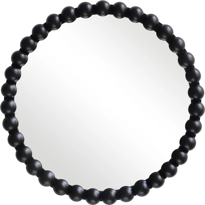 Pasqyrë muri Specio, dru i zi, Φ60x4.5cm