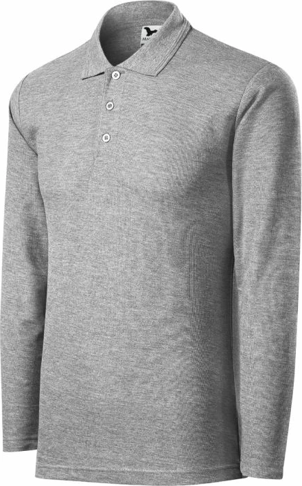 Maicë polo me mëngë të gjata për meshkuj Malfini, gri