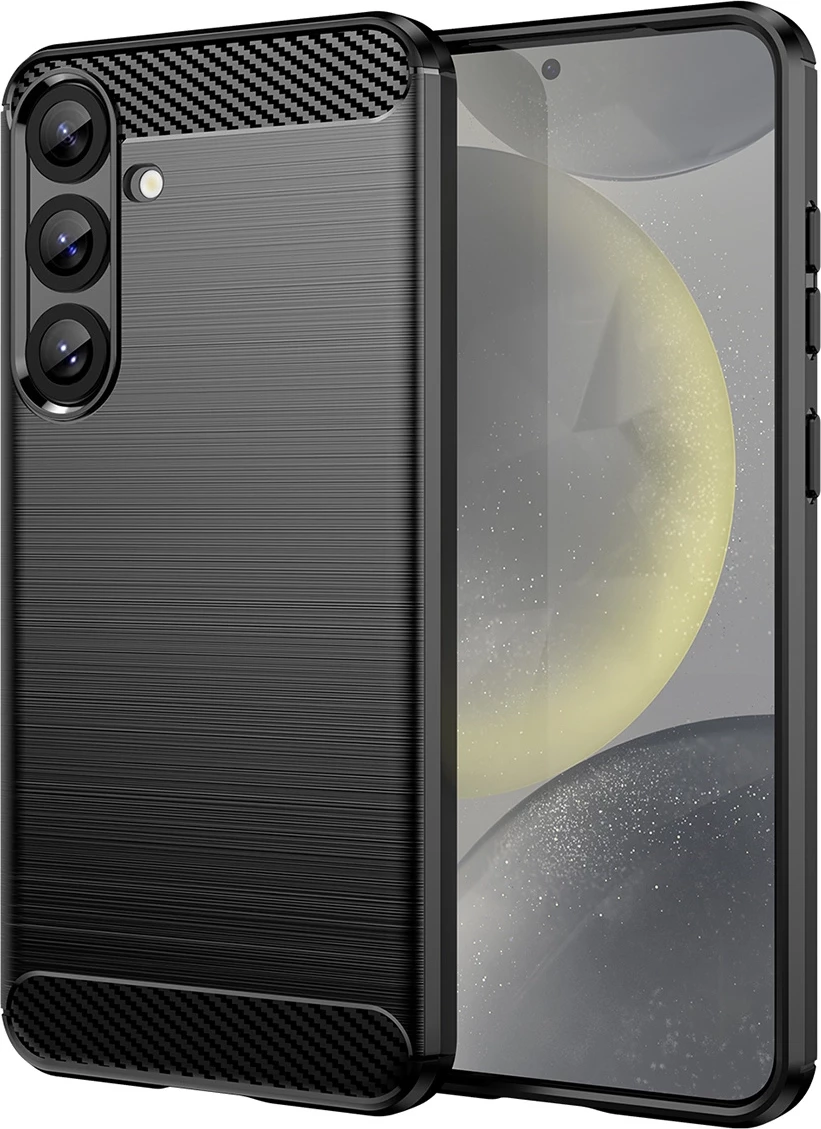 Mbështjellës Hurtel Carbon Case për Samsung Galaxy S26 Ultra, TPU, i zi, pakim qese folie