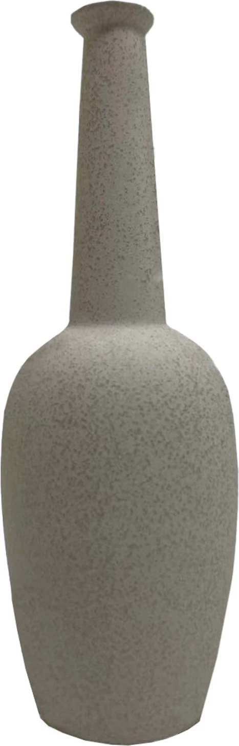 Dekor tavoline prej qeramike ELENDIL FH4592.01, ngjyrë e bardhë me kristalizim, Φ10x30.5Hcm