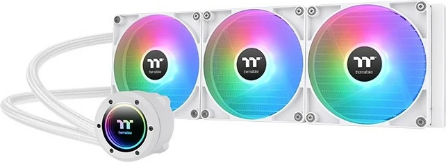 Komplet ftohës me lëng Thermaltake TH420 V2 ARGB, 84.32 cfm, Bardhë