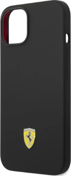 Mbështjellës Ferrari FEHMSIP14MBK për iPhone 14 Plus 6.7", silikon, MagSafe, zi