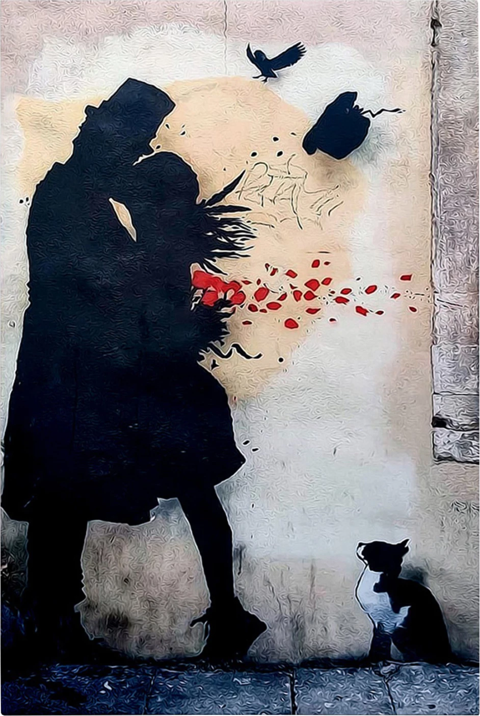 Pikturë muri GOBI, kanavacë e printuar, 50x3x70cm