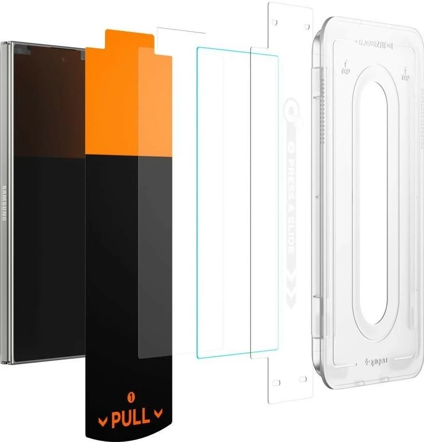 Mbrojtës xhami Spigen Glas.TR EZ Fit Pro për Samsung Galaxy Z Fold 7, transparent, 2 copë