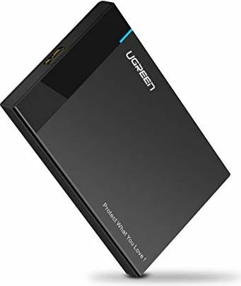 Kasë eksternale për HDD/SSD 2.5\" UGREEN 30848, USB 3.0 në SATA, UASP, e zezë, me kabllo micro USB 3.0 30 cm