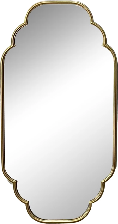 Pasqyrë Farous, metalik ngjyrë ari, 61x3x122cm