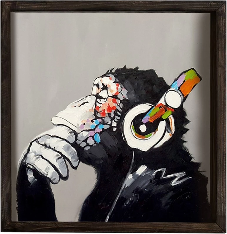 Pikturë dekorative me kornizë MDF, Wallity, KZM670, shumëngjyrëshe, 33x33cm