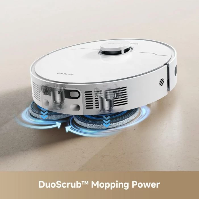Fshesë robotike me mop DREAME D20 Ultra, 13000 Pa, PowerDock auto-empty, Wi‑Fi, e bardhë