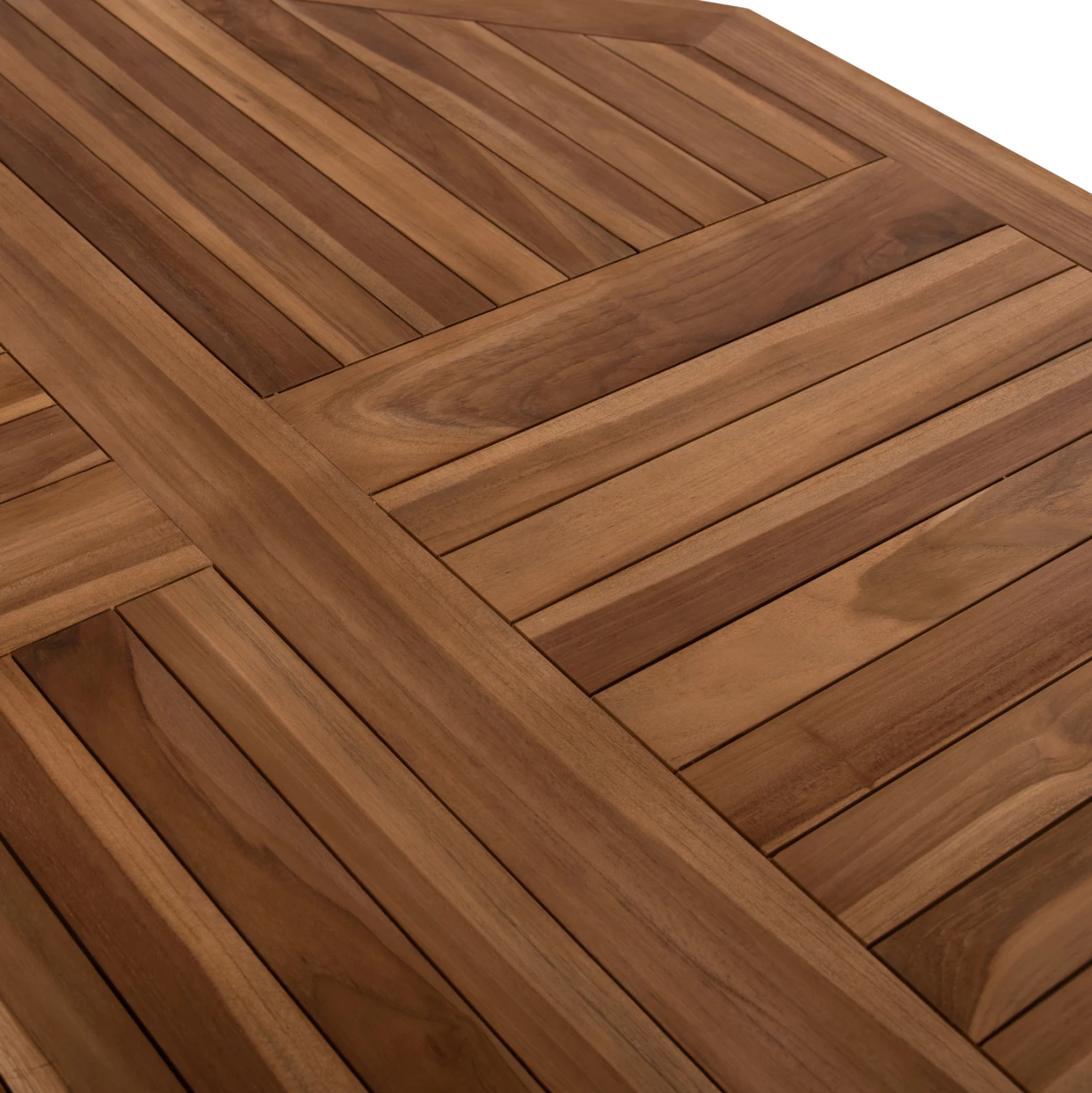 Tavolinë polygonale për jashtë KENDALL FH9545 e palosshme, ngjyrë natyrale, 120x120x75H cm