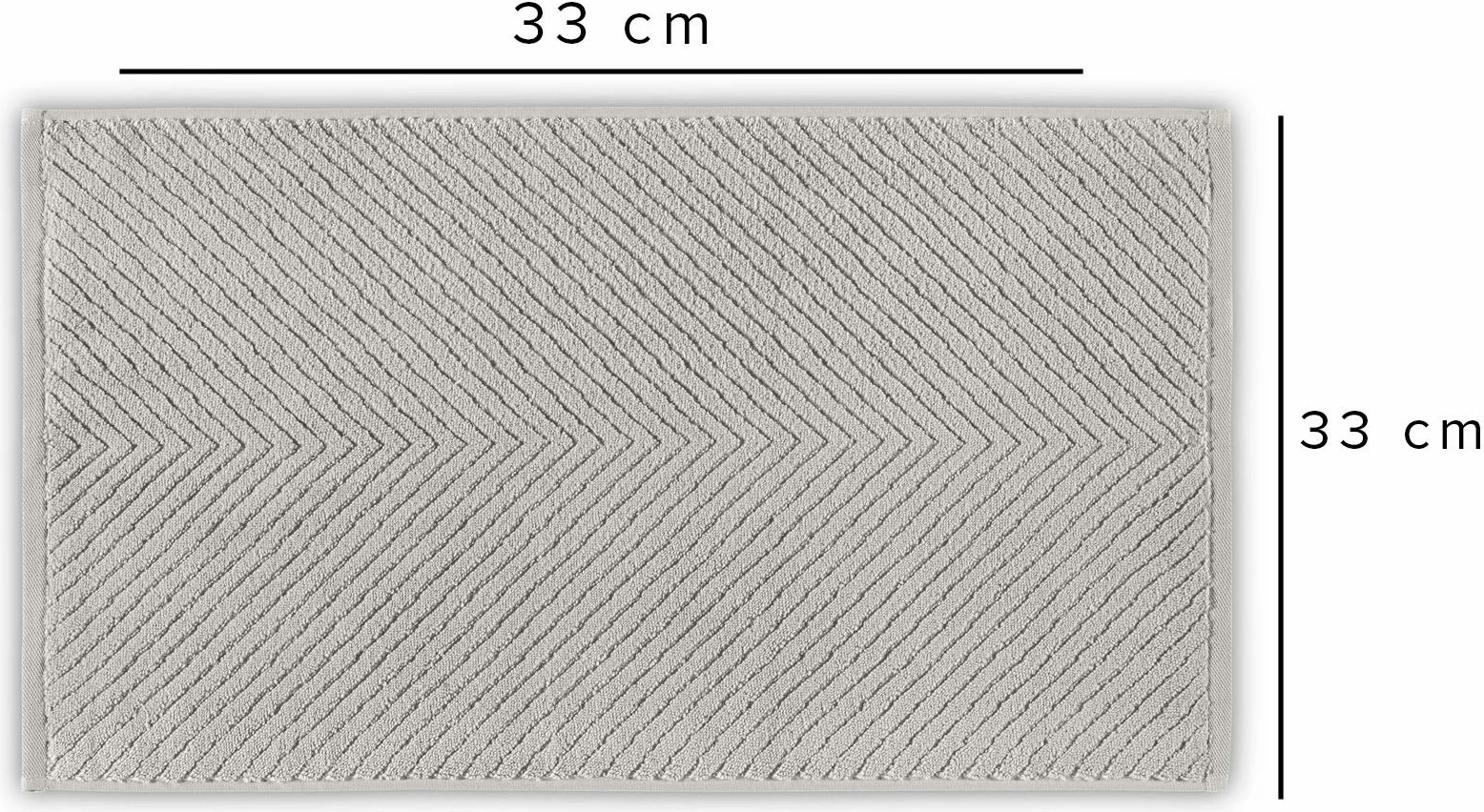 Peshqir fytyre Mijölnir, model Chevron, ngjyrë gri e çelët