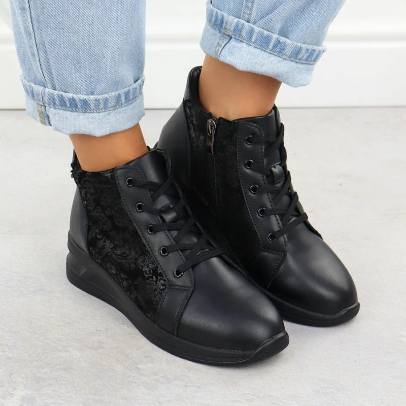 Çizme lëkure për femra Filippo DBT7280, të zeza